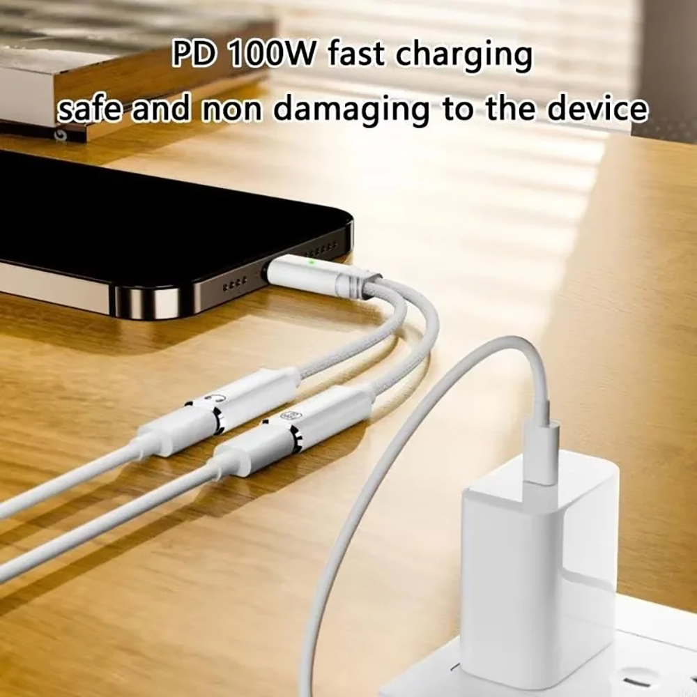 USB C スプリッター 2 in 1 ヘッドフォンジャック - Earphone Splitter Jack のレビューと価格