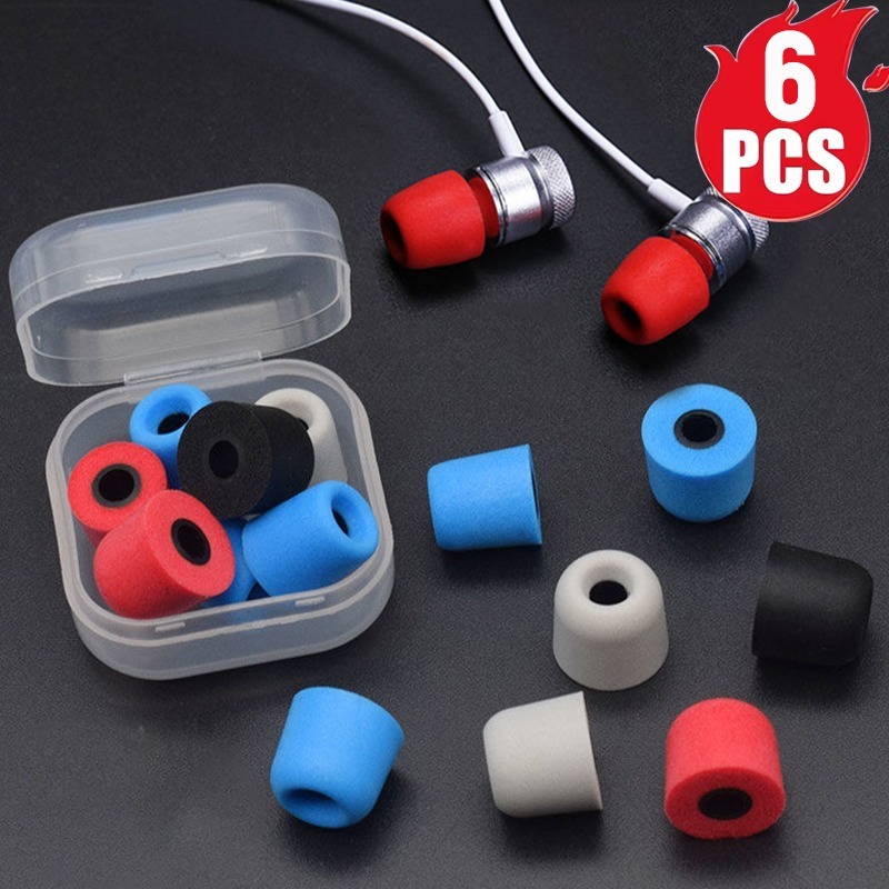 1-6 ペアソフト低反発イヤフォンイヤーマフ S/M/L 低 - Earphone Foam Tip のレビューと価格