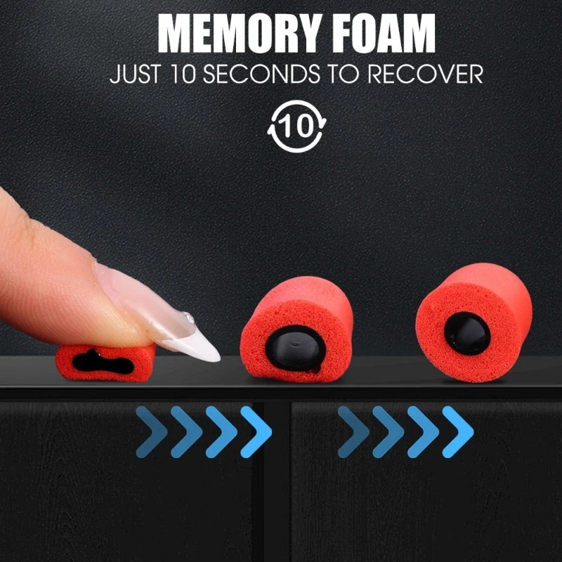 1-6 ペアソフト低反発イヤフォンイヤーマフ S/M/L 低 - Earphone Foam Tip のレビューと価格