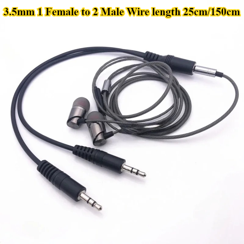 2/5 ピース/ロット 3.5 ミリメートル 1 から 2  - Earphone Splitter Jack のレビューと価格