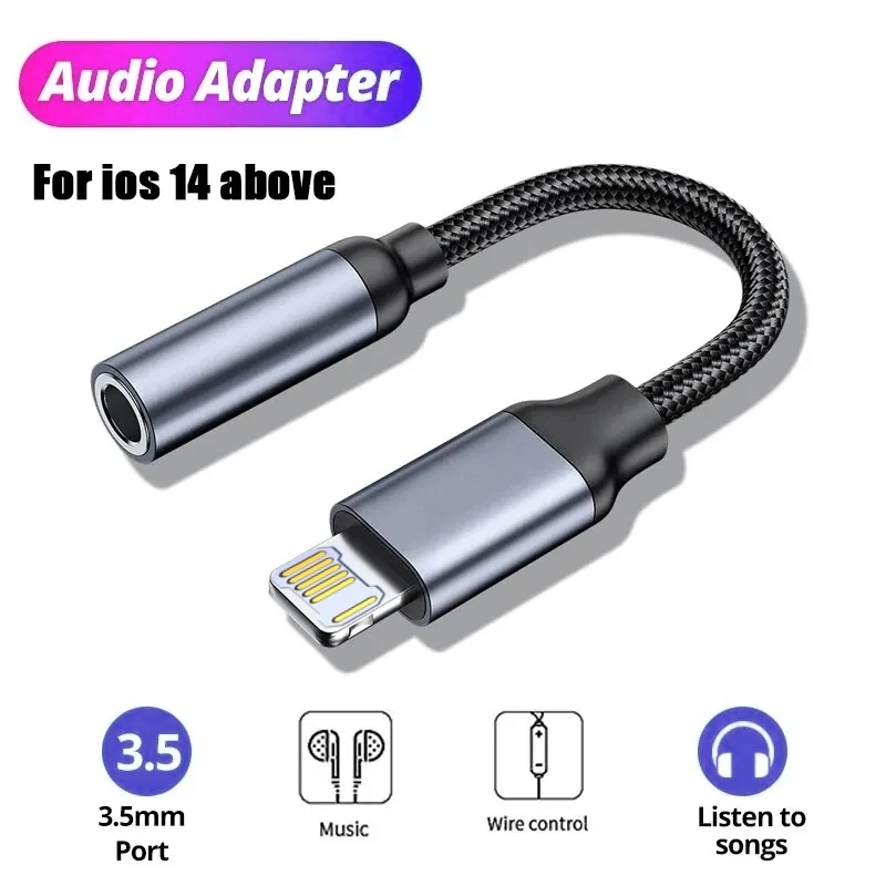 8 ピン - 3.5 ミリメートルジャック AUX ケーブル - Earphone Splitter Jack のレビューと価格