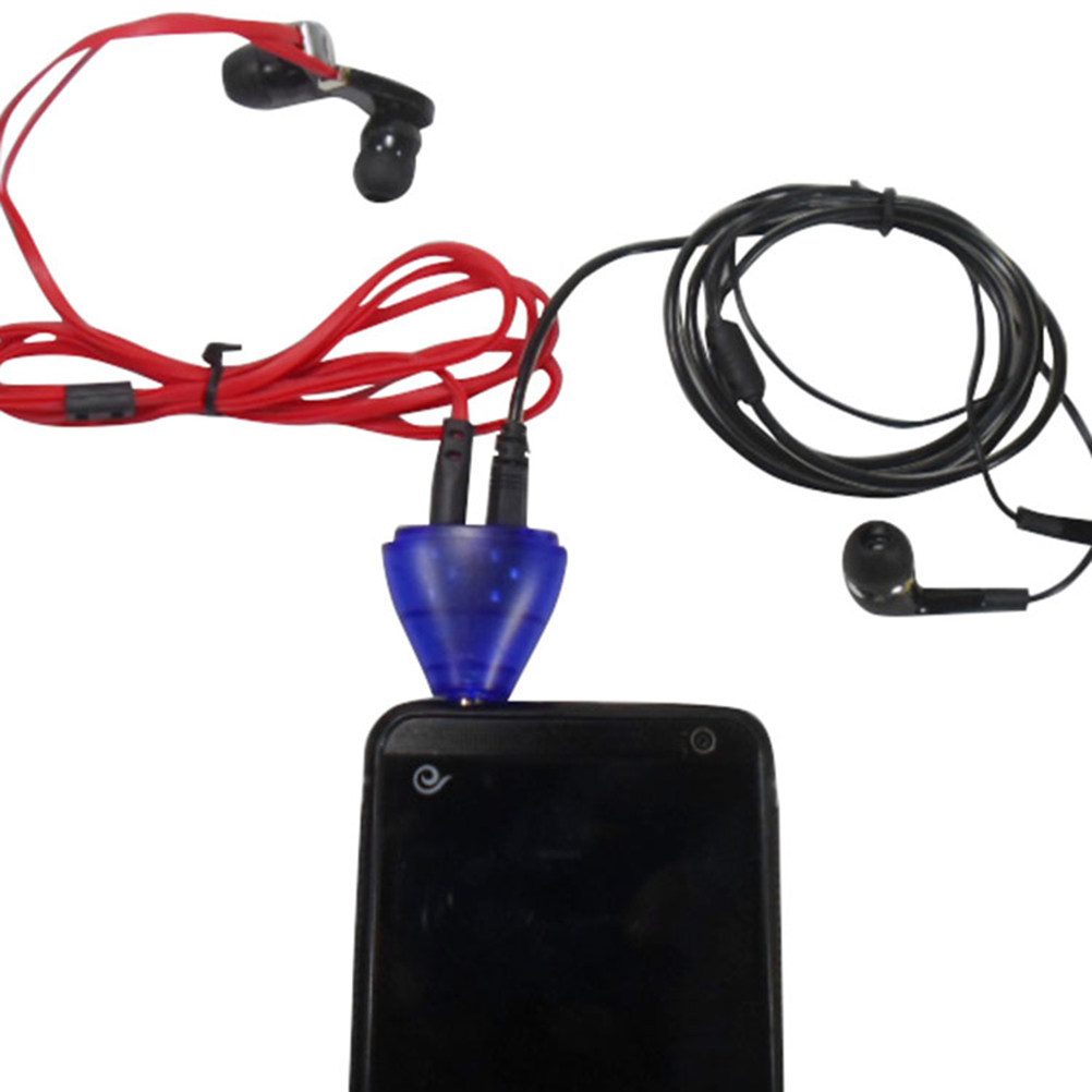 2ポート3.5mmイヤホン分配アダプター。携帯音楽を共有でき - Earphone Splitter Jack のレビューと価格
